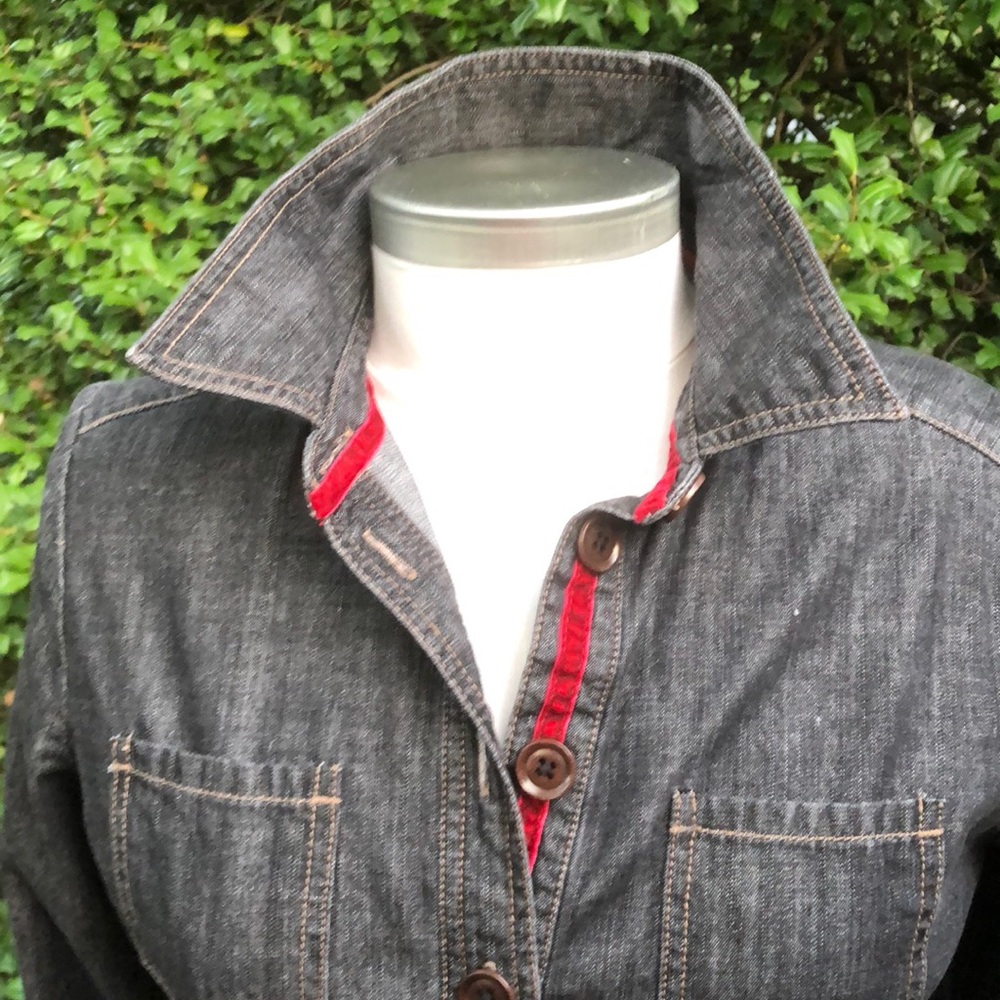 Boden Black Denim L/S shirt dress sz 6US/10UK and sz 8US/12UK